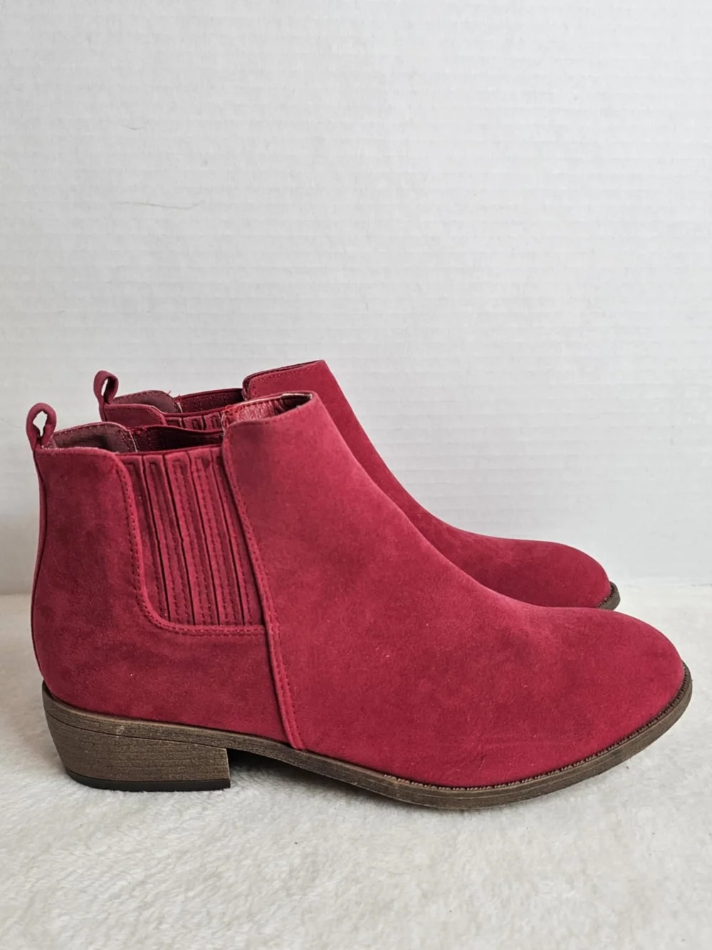 🖤JG Ramsey Women’s Red Ankle Boots Size 9 - Picture 7 of 14